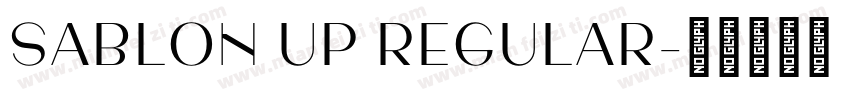 Sablon Up Regular字体转换